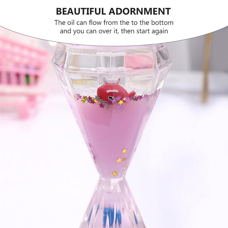 1 Pc Acryl Zandloper Decoratieve Ambacht Zand Klok Timing Props Zand Glas Decoratie Zandloper Ornament Willekeurige Kleur