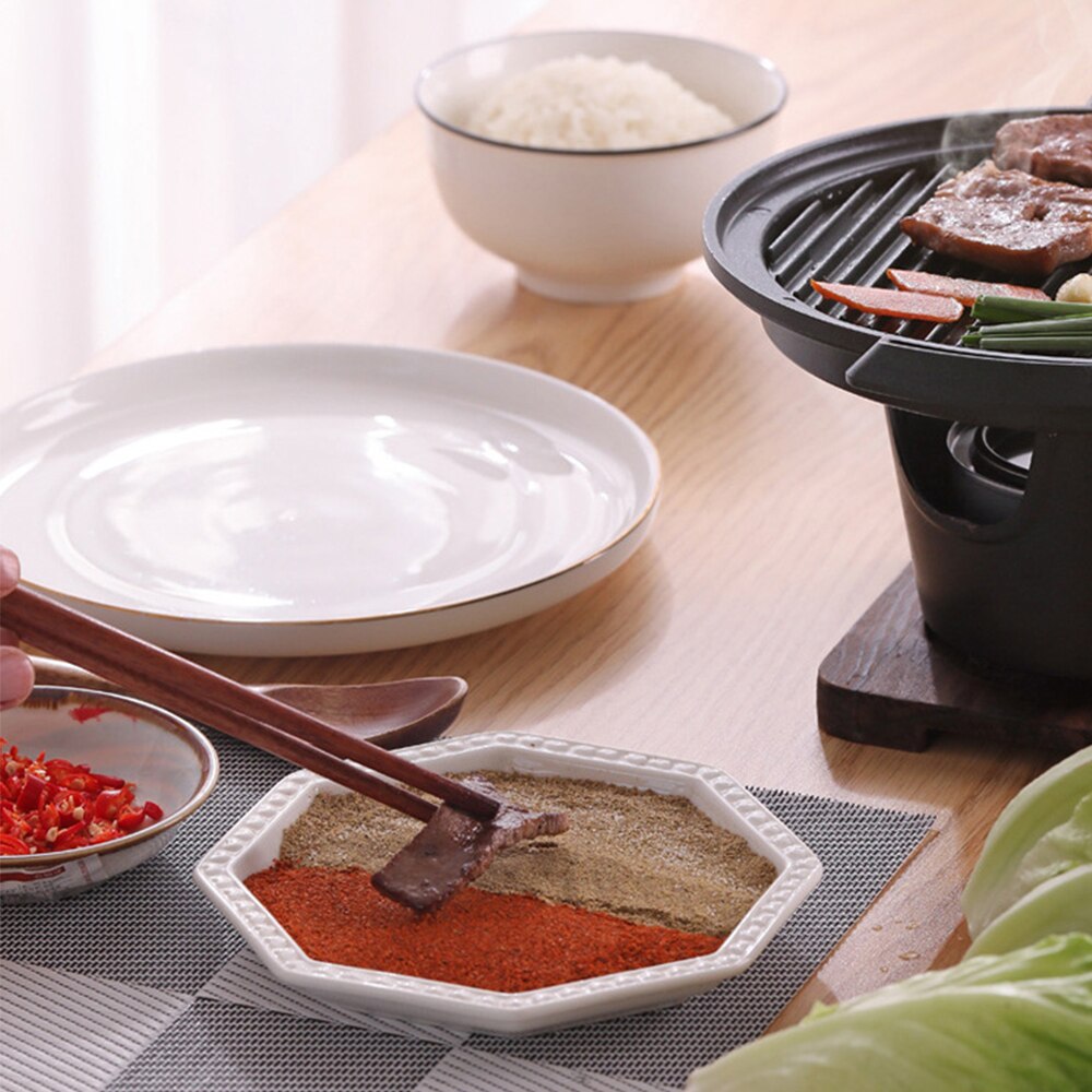 Japanese Style One Person Cooking Oven Home Wooden Frame Alcohol Stove Mini Barbecue Oven Grill Korean Bbq