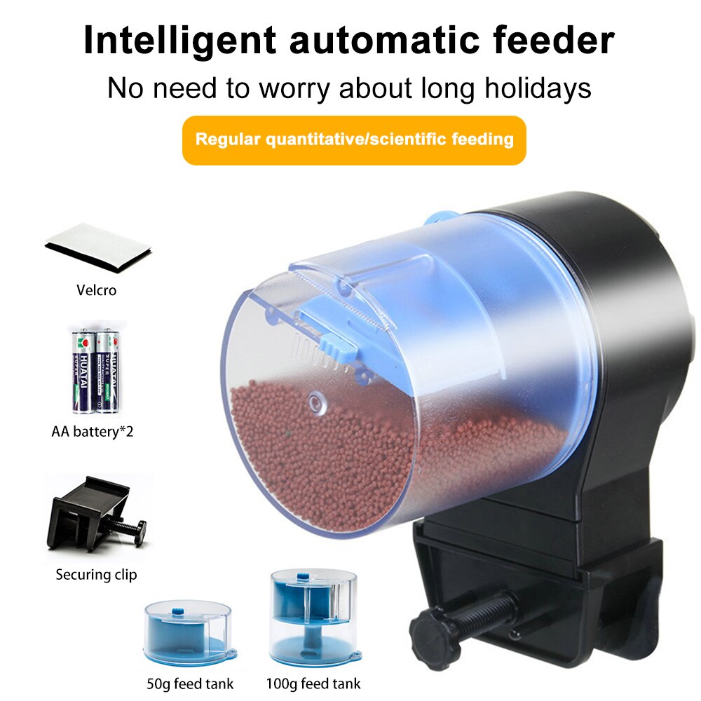 Automatic Fish Feeder Timing Fish Feeder Aquarium Accessoires Fish Tanks Accessories Moisture-Proof Electric Fish Feeder Acuario