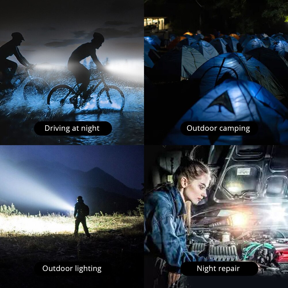 9 LED Flashlight Ultra Light 3 x AAA Battery Bright Torch Powerful Portable Waterproof Torch Aluminum Emergency Hand Light Lamp