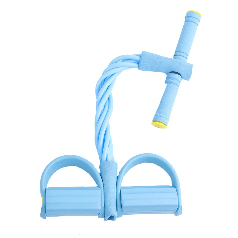 4 Resistance Band Fitness Elastische Pull Touw Exerciser Abdominale Home Gym Oefening Fitness Fitness Band Elastische Band: 6 strands of blue