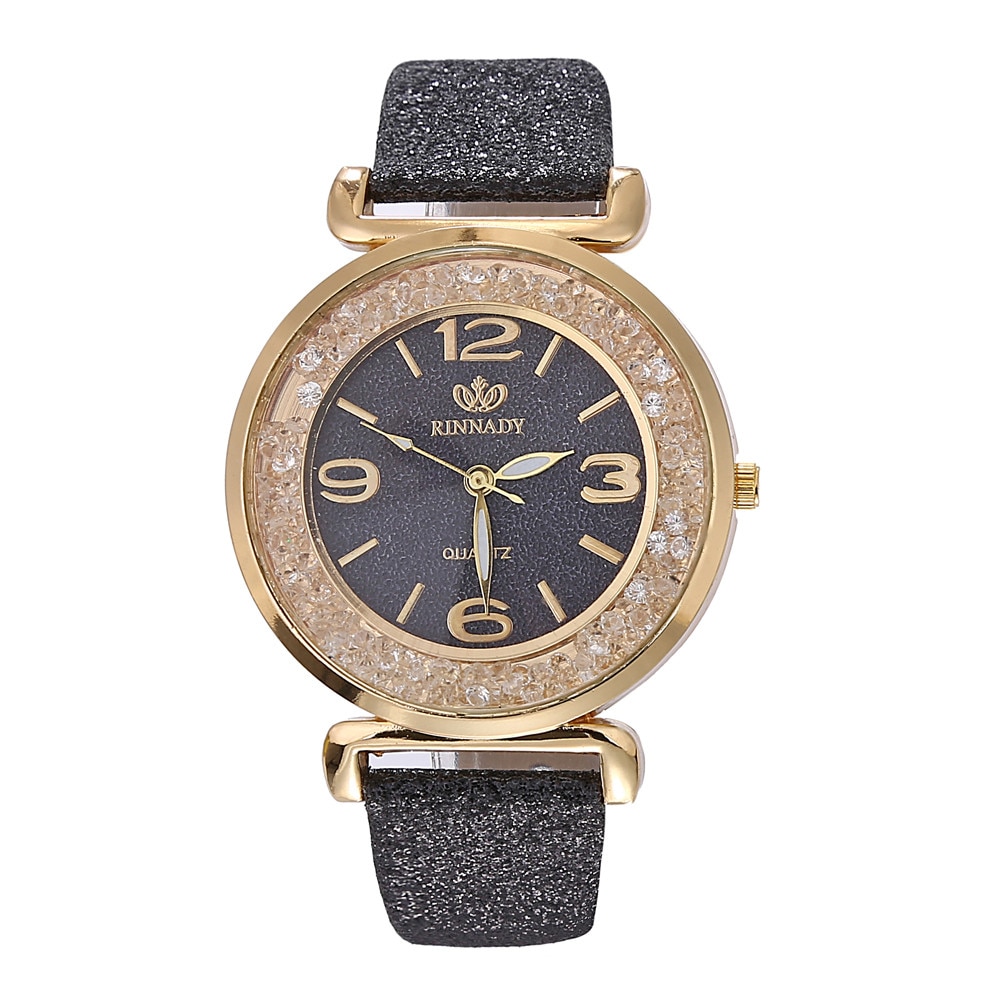 Mode Horloge Vrouwelijke Quartz Horloges Crystal Roestvrij Stalen Armband Mode Horloge Dames Casual Klok Als