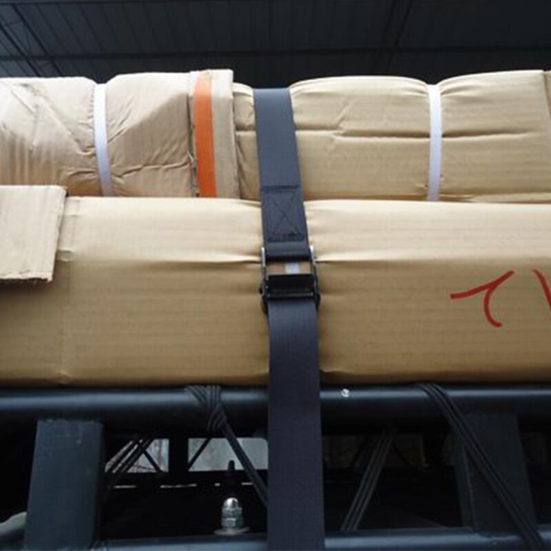 Tie Down Strap Strong Ratchet Belt Luggage Bag Cargo Lashing With Metal Buckle