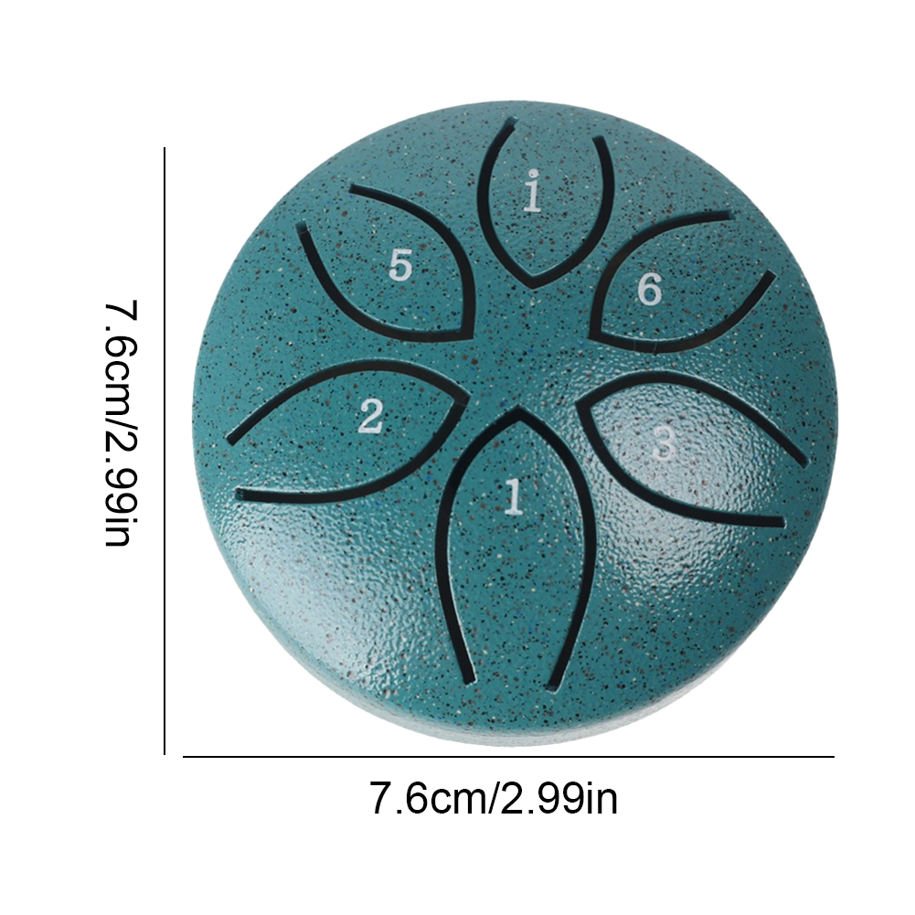 3 Polegada 6 notas handpan tambor com tambor malho instrumentos de percussão chuva tambor instrumento para yoga meditação presente exclusivo