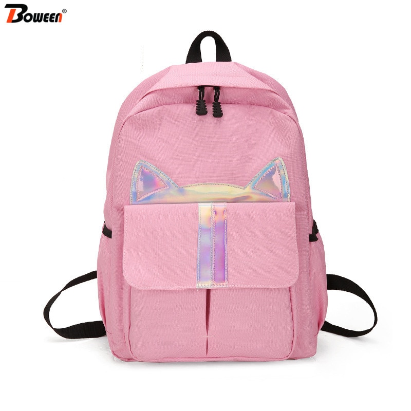 Sacs d'école d'adolescent pour des filles avec des chats sac à dos sac d'école femmes sacs d'école étudiant adolescent coloré dessin animé cartable grand
