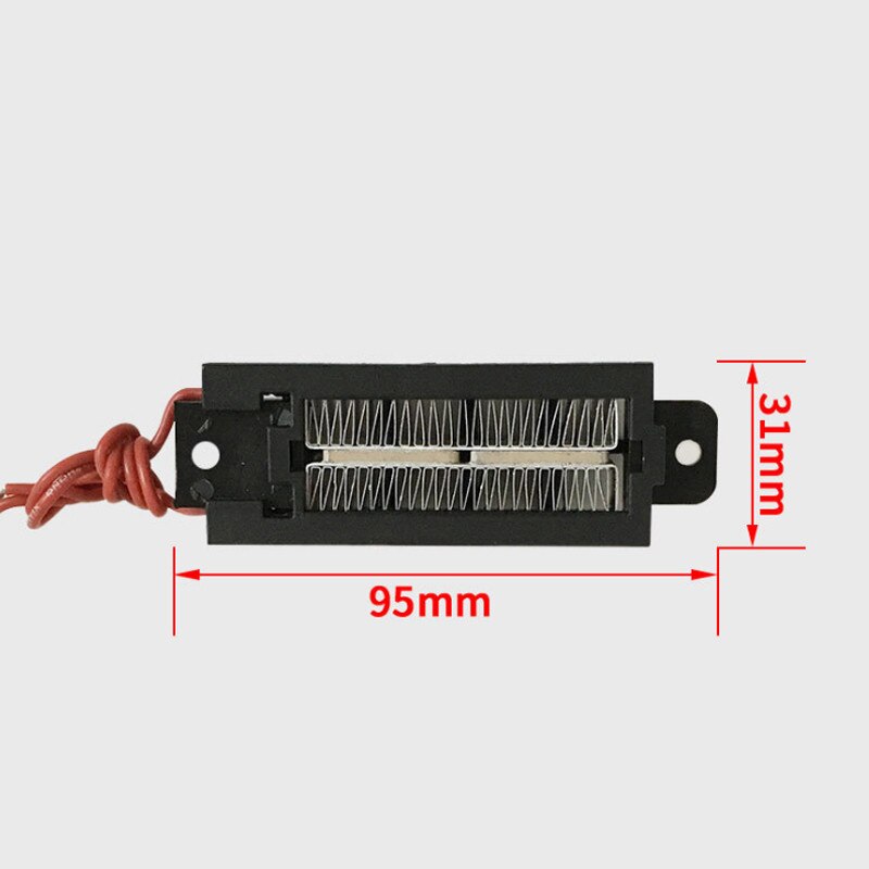 1 Pc Automatic Thermostat Ptc Heater With Stand Corrugated Strip Small Space Heating 50w 12v (AC/DC) Diy Heating Tools: Default Title