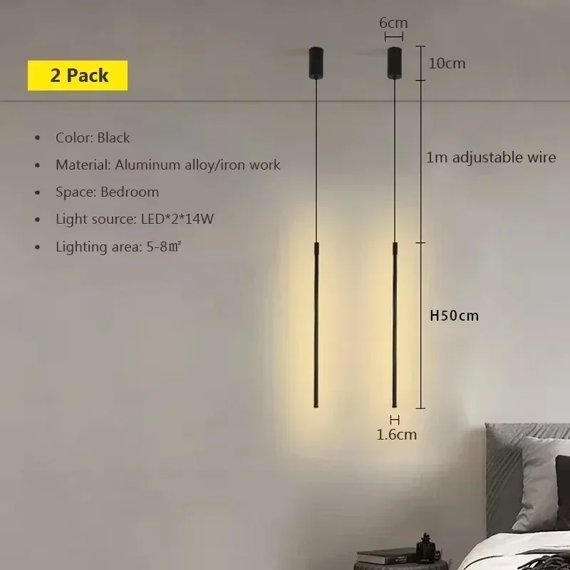 Moderna led-taklampor för sovrum sänglampa hängande bakgrundsljuskronor heminredning belysningsarmaturer lyster: Kall vit / Blå