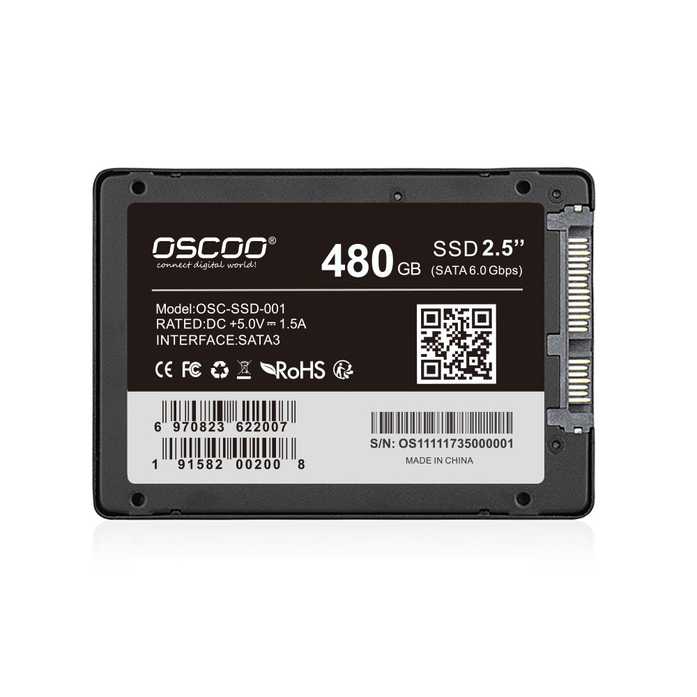 Oscoo 2.5 polegada ssd 500gb de alta velocidade disco duro ssd 120gb 240gb ssd sata hd ssd