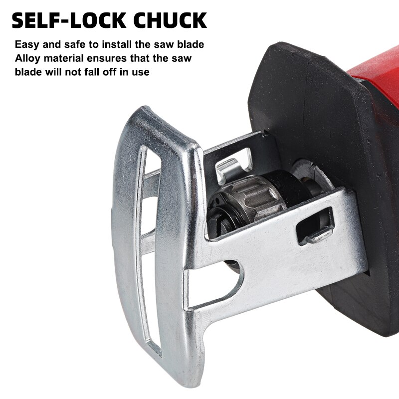 Portable Cordless Reciprocating Saw Electric Saber Saw Cutting Woodworking Power Tool Rechargable For Makita 21V 18V Battery