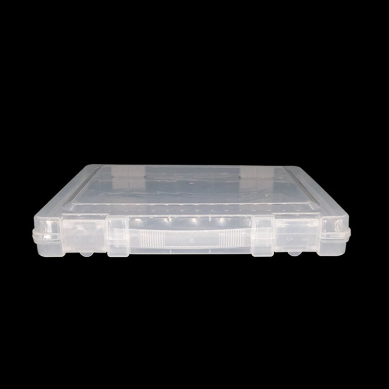 Portable File Case with Handle Buckle Locks Transparent Documents Organizer Box Waterproof Dustproof for Students School55KC: M
