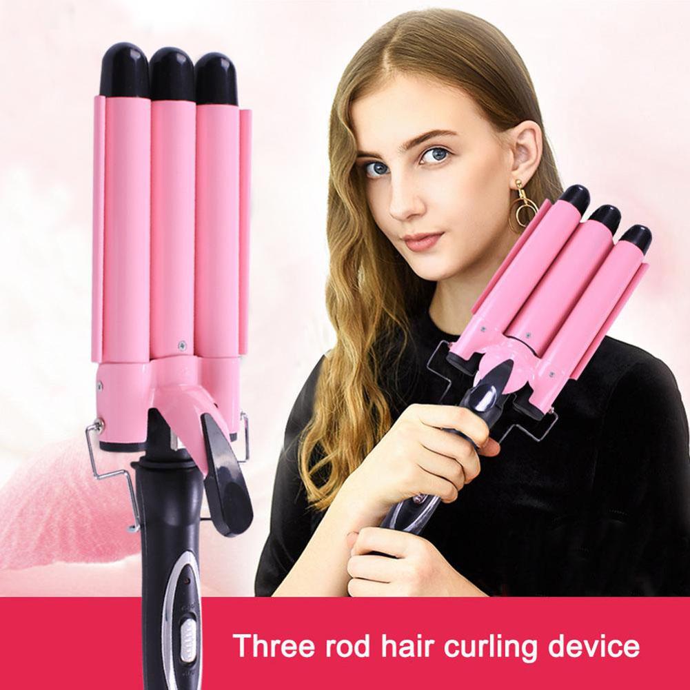 Curling Iron Ceramic Triple Barrel Hair Styler Hair Waver Styling Tools Hair Curler Electric Curling Hairstyling