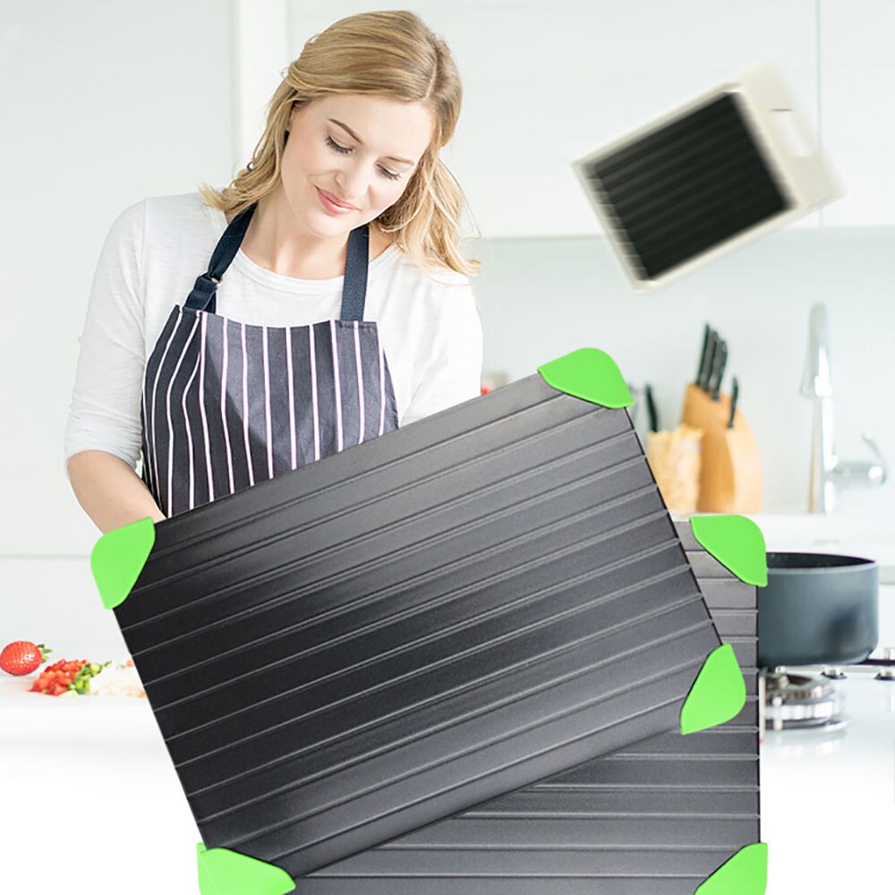 Plates For Food Kitchen Gadgets Defrosting Tray Planche Fast Fruit Defrosting Thaw Defrost Quick Frozen Meat Board Tray Plate