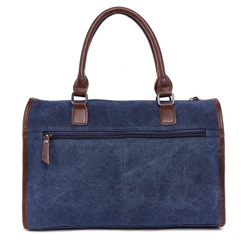 Multifunctionele Mannen Handtas Vrouw Casual Canvas + Pu Schoudertas Grote Capaciteit Canvas Mannen Splice Bagage Reistassen