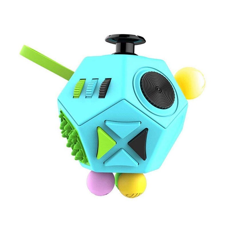 12-seitige Anti Stress Cube Dekompression Entlasten Würfel Anti-angst Entlasten Angst Relief Depression Kinder Erwachsene Spaß Spielzeug