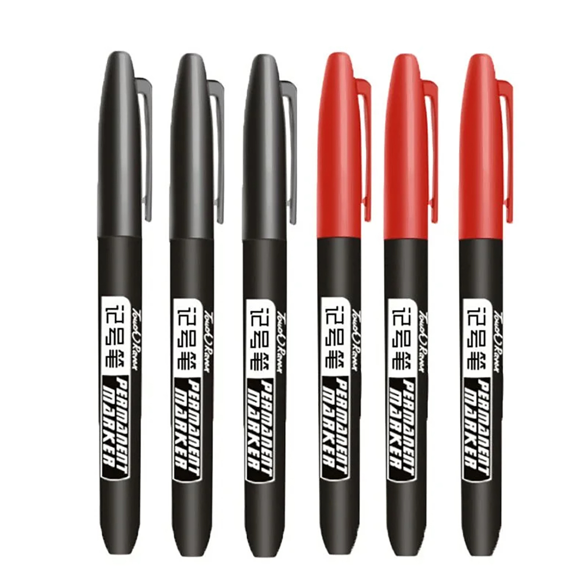 6/10 pièces stylo marqueur Permanent Manga dessin marqueurs noir bleu rouge encre étanche croquis stylos papeterie Art fournitures scolaires: Marron