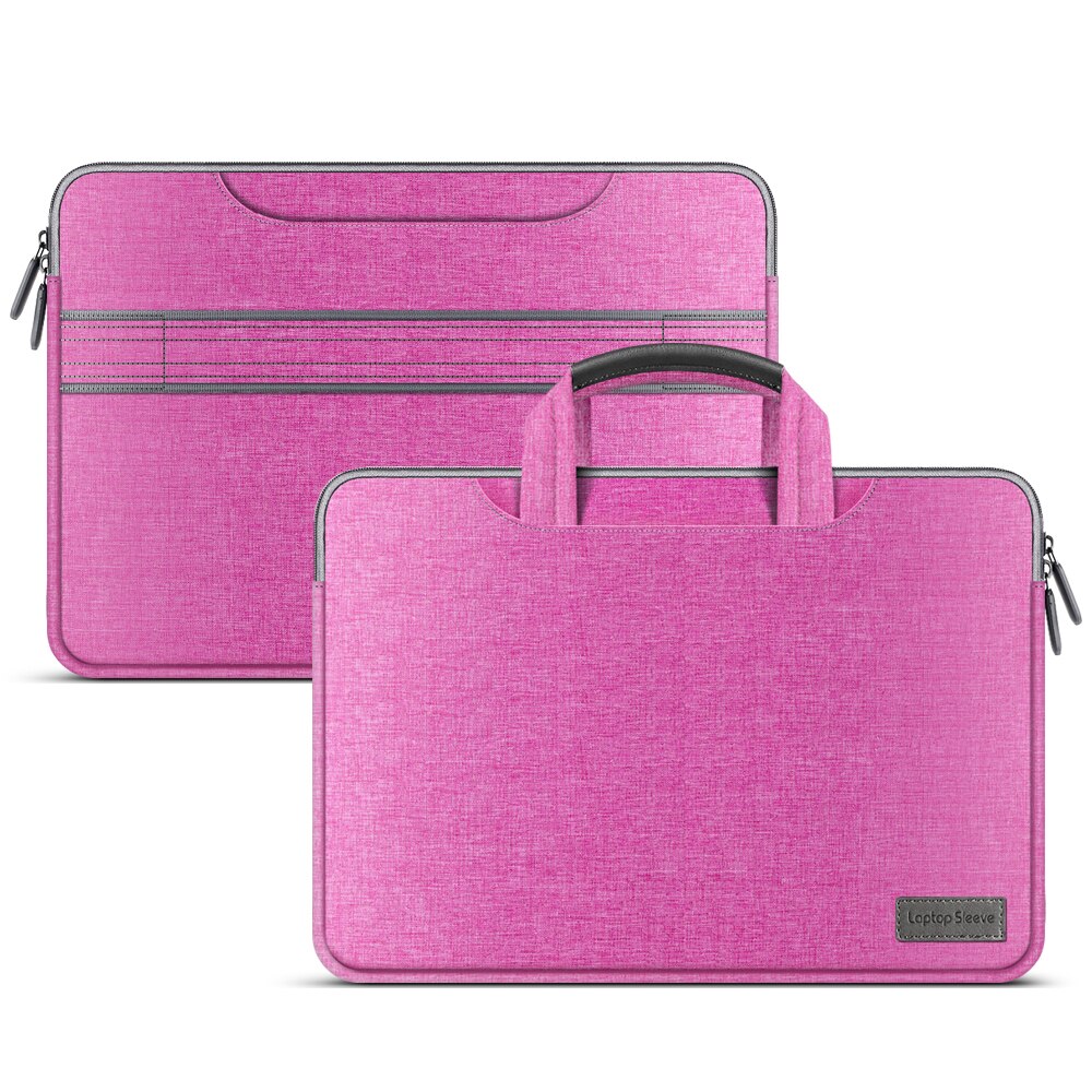 Estojo de laptop, capa de laptop macbook air pro 11 12 13 15, bolsa de manga 15.6, 13.3 polegadas para notebook lenovo xiaomi asus hp dell: Rosa / 15 inch