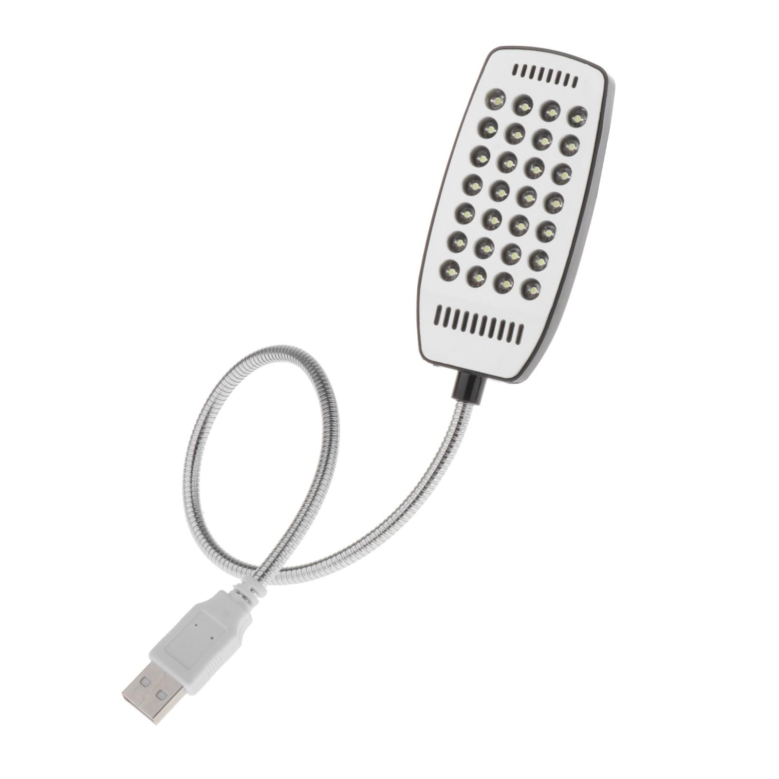 Usb Draagbare Leeslamp 28 Heldere Led-verlichting Flexibele Zwanenhals Voor Notebook Laptop Op/Uit Schakelaar Instelling