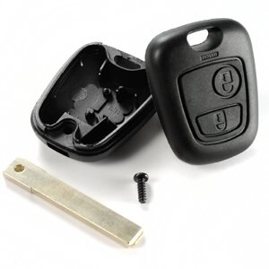 Shell-sleutelhanger voor afstandsbediening auto peugeot 207 307 407 107 307 sw 308 2 afstandsbediening knoppenkast
