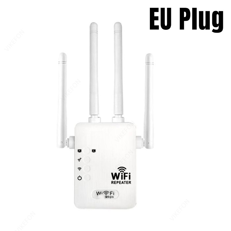 Novo amplificador extensor wi-fi 2.4g/300mbps 5.8g/1200mbps, repetidor wi-fi sem fio, amplificador de sinal wi-fi, rede de longo alcance: Branco / plugue da UE