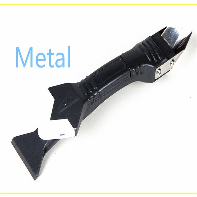 Multifuntion Silicone Remover Caulk Finisher Sealant Smooth Scraper Grout Kit Hand Tools Plastic Sealant Trowel: B