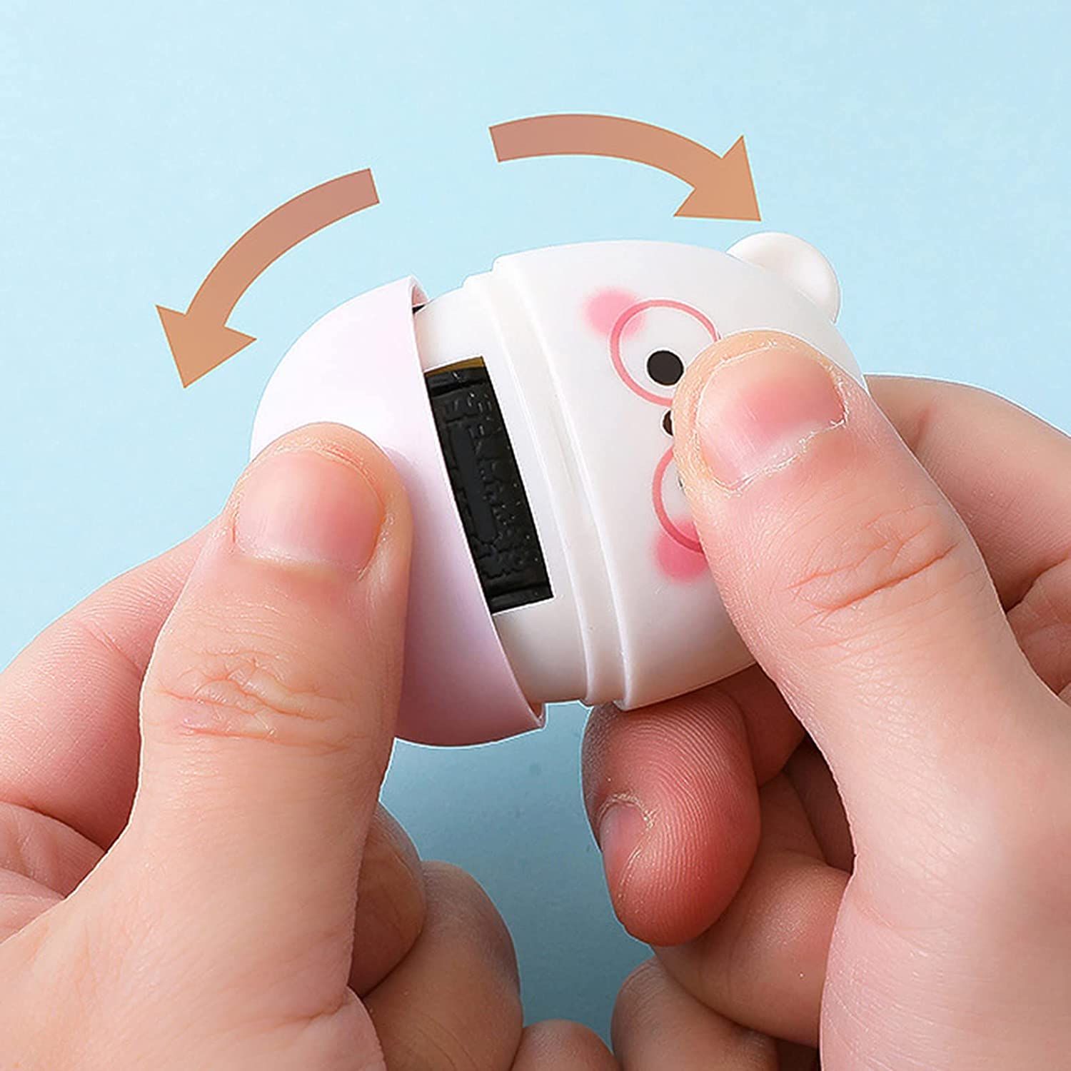 Mini Roller Stamp Portable 2 in 1Identity Cover Eliminator Messy Code Privacy Blackout Theft Protection Self-Inking