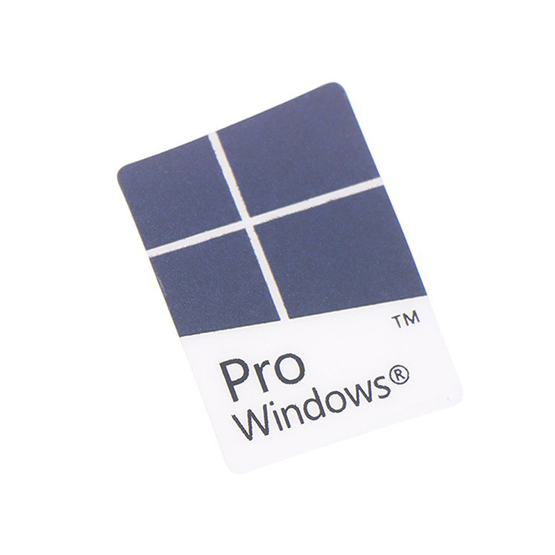10 Stuks Blauwe Notebook Desktop Computer Windows10 Sticker Win10 Pro Label