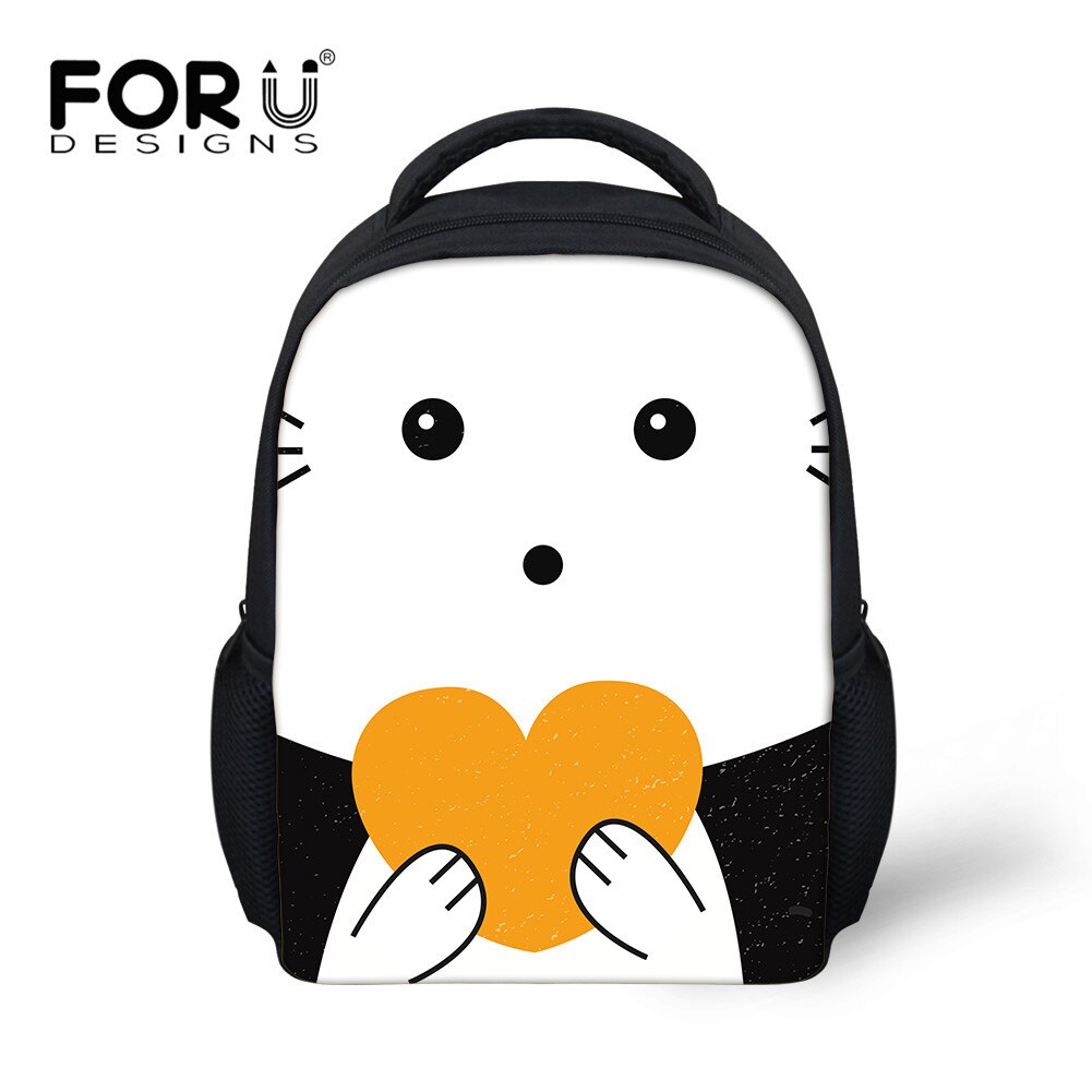 FORUDESIGNS 3D Cartoon 12' inch Kid Backpack Boy Girls Kindergarten School Bag Preschool Notebook Mini Book Bags Kawaii Mochila