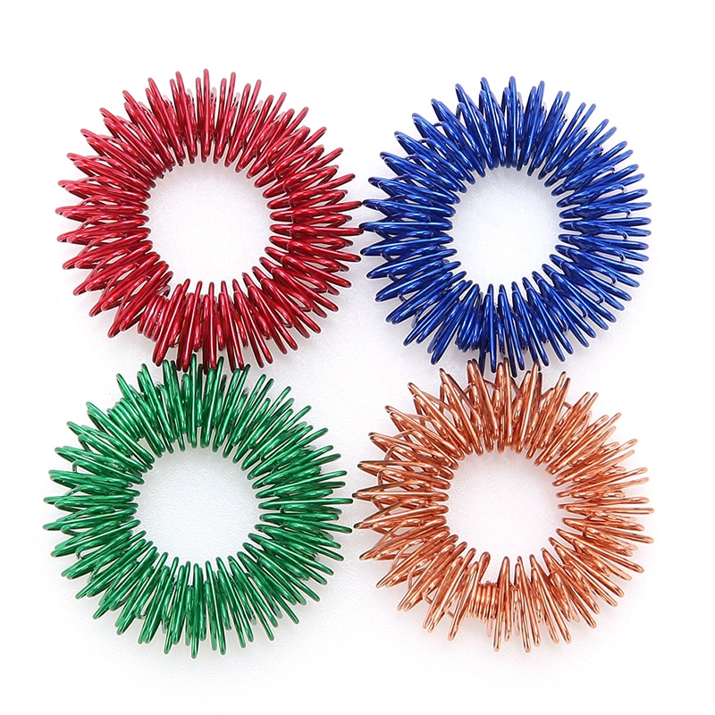 Finger Massage Ring Acupuncture Ring Health Care Blood Circulation Therapy Ring Pain Relief Body Relax Tool 1pc