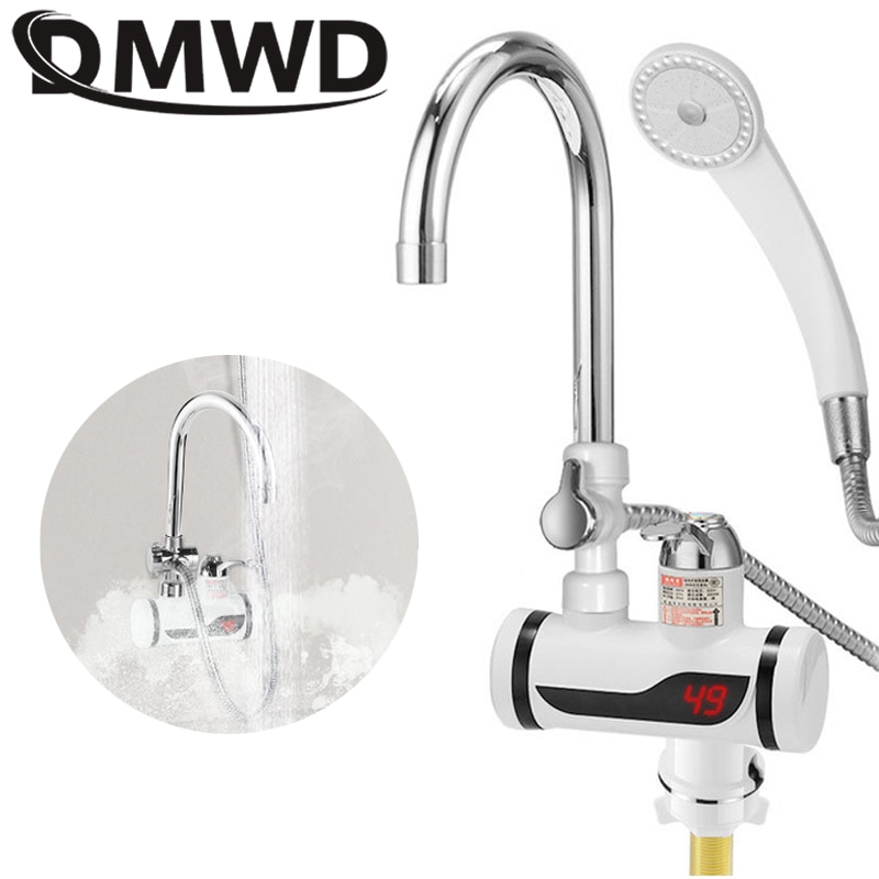 Dmwd Elektrische Onmiddellijke Douche Boiler Instant Water Kraan Keuken Elektrische Kraan Water Verwarming Momentane Heater 3000W