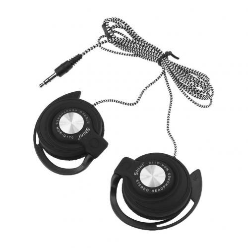 3.5Mm Sport Oordopjes Waterdichte Sport Running Hoofdtelefoon Met Mic Oor Haken Bass Headsets Voor Telefoon Xiaomi Muziek Headsets: Black