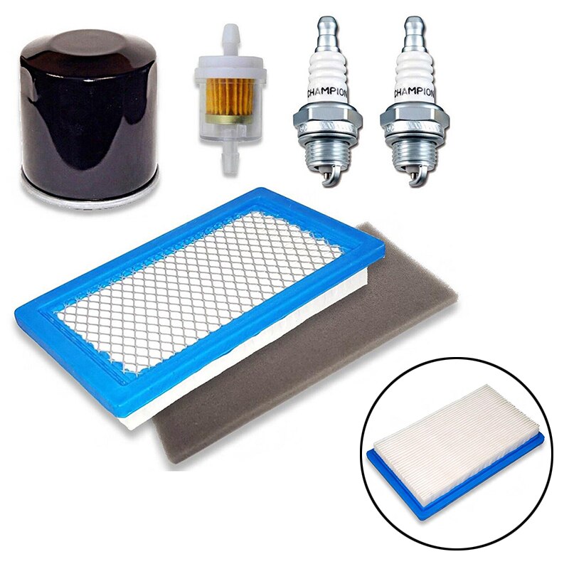 Filtro de aire Waffle, prefiltro de aceite, bujía de combustible, campeón para Etesia ATTILA 85 con motor FH430V HE5150K, filtros de aire Hydro,