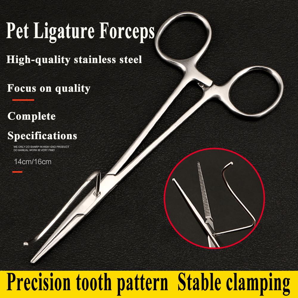 Pince de stérilisation professionnelle pour chien, 1 pièce, en acier inoxydable, 14cm 16cm, écarteur d&#39;ovaires, fournitures de clinique