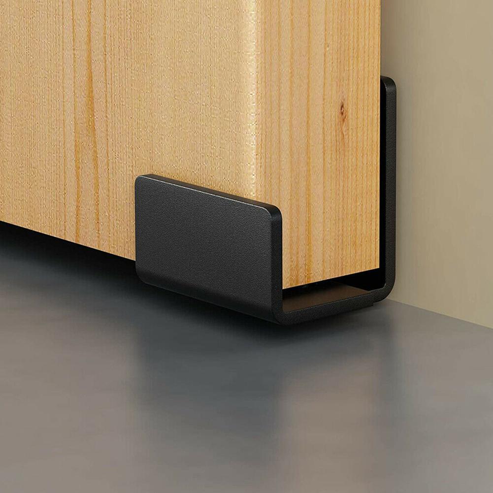 8 In 1 Carbon Steel Adjustable Sliding Floor Guide For Barn Door Hardware Accessory Door Slide Rail Mechanism Furniture