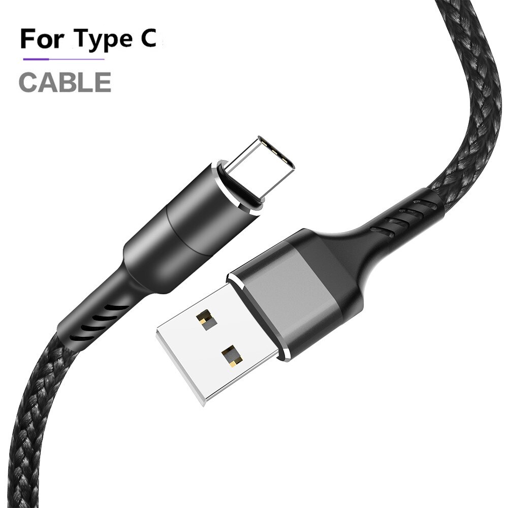 3a 1m cabo micro usb tipo c, cabo de carregamento rápido para samsung galaxy xiaomi redmi huawei p40 p30 carregador de celulares por usb pro: E