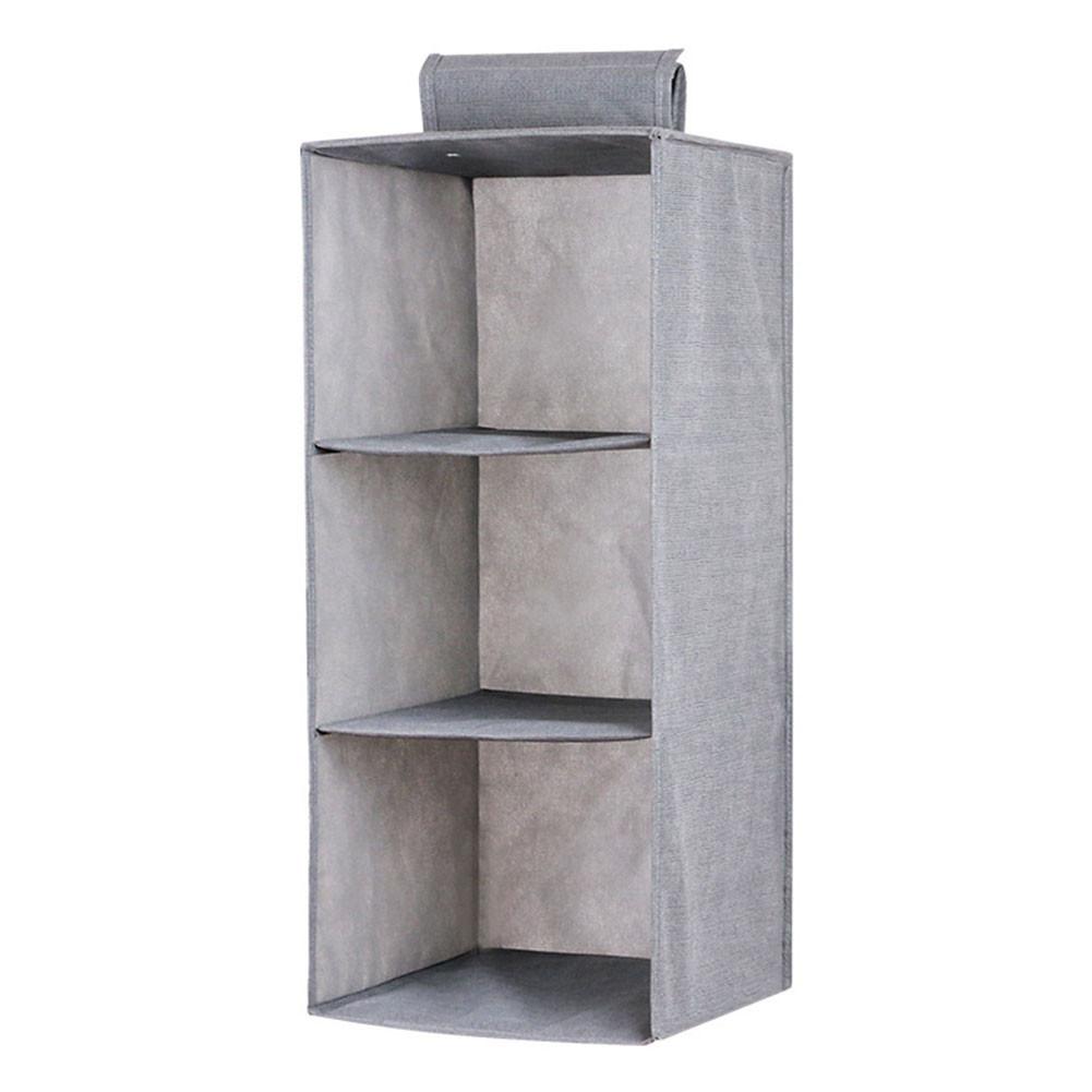 Clothes Storage Bag Interlayer Drawer Type Wardrobe Hanging Storage Bag Organizer Debris Storage Box Hanger #BW: 1