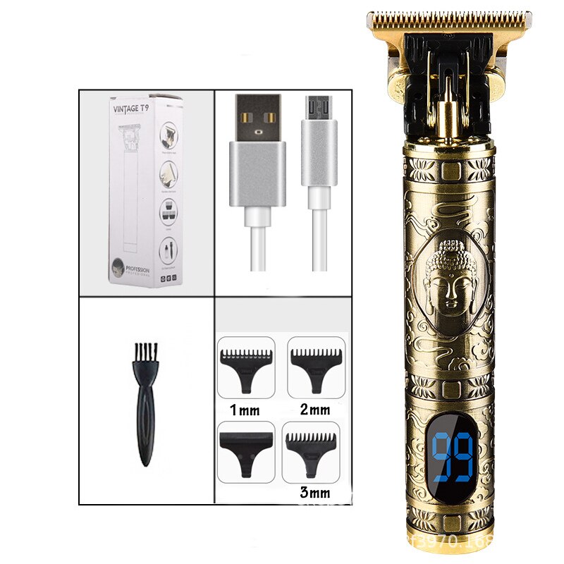 Cortadora de pelo para hombre, máquina de afeitar clásica, recargable, estilo de corte de pelo,: Style I