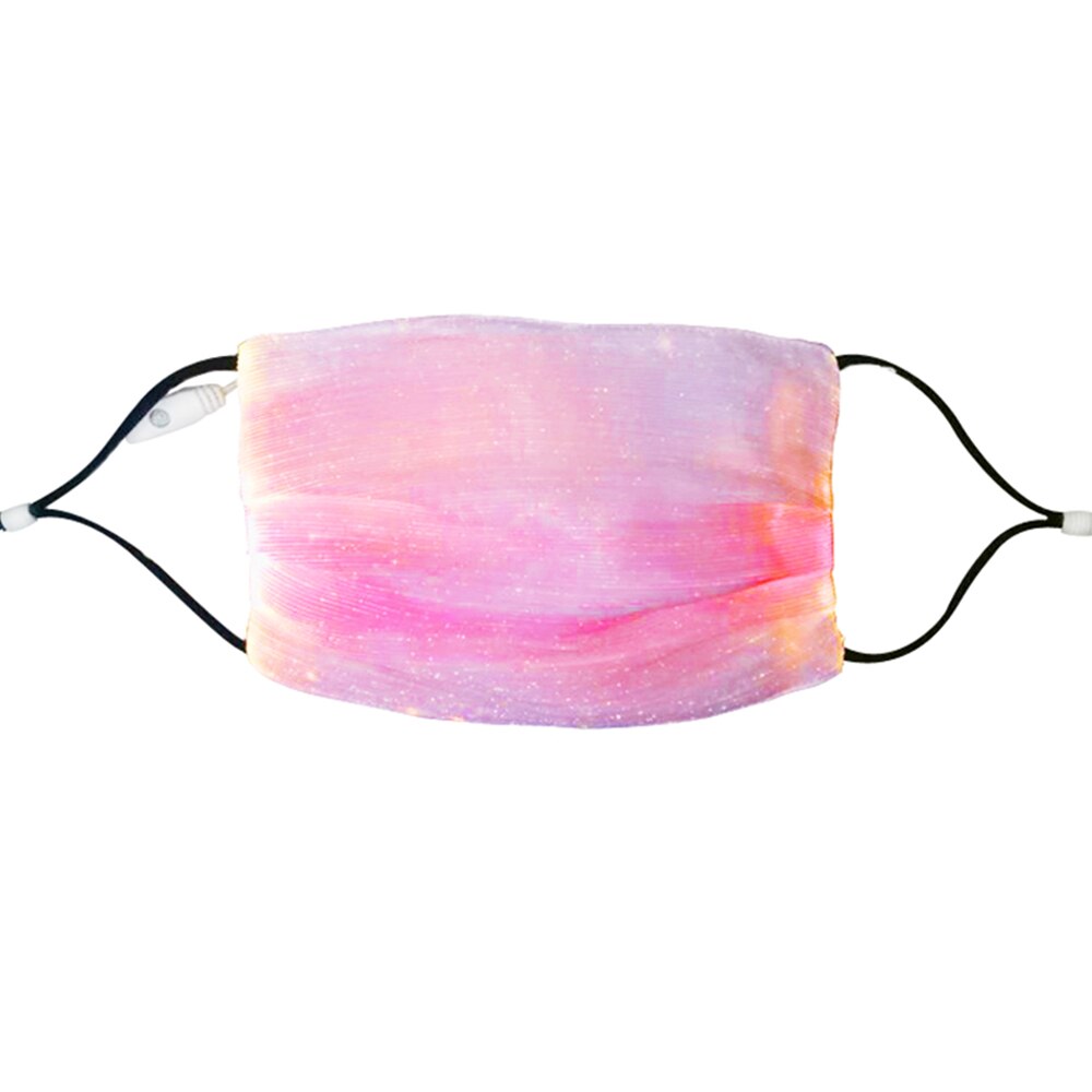 LED clignotant masque coloré lumière lumineuse pour hommes femmes Rave masques musique fête noël Halloween éclairer masque fête décor