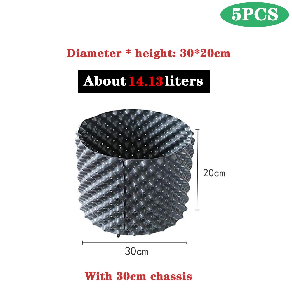 Luftbeskjæringe plante rotkontroll barnehagepotter trener rask råtne vokse container hage tre bonsai transplantasjon verktøy rask nersery potte: D 30 x h 20cm