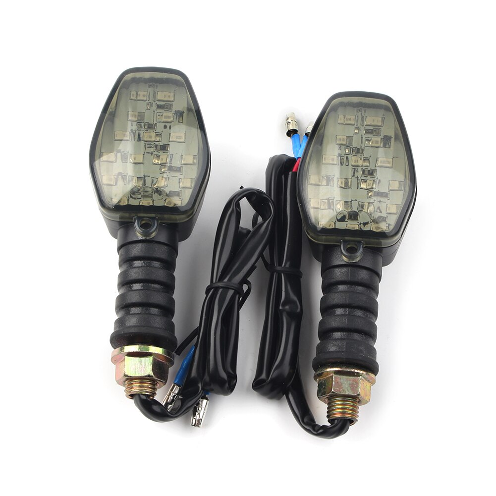 1 Paar Motorcycle Knipperlichten Indicator Led Light Universeel Voor Harley Davidson Honda Suzuki Yamaha Ducati W/10Mm mounting Bolt