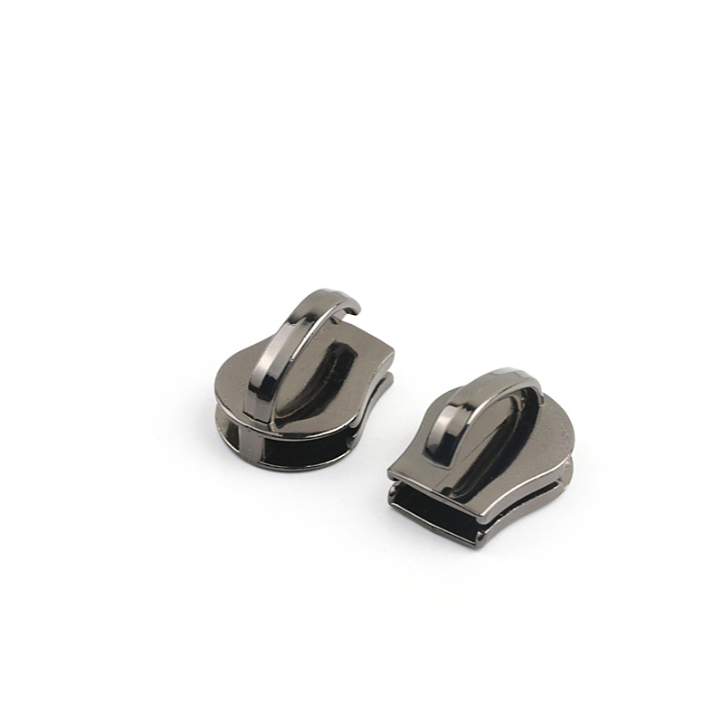 Deslizadores de cremallera de Metal, kit de reparación de cremalleras para chaqueta, extractor de bolsas de mano, BILLETERA, accesorios de costura, 5 piezas, 15 #: GunBlack-MetalTeeth