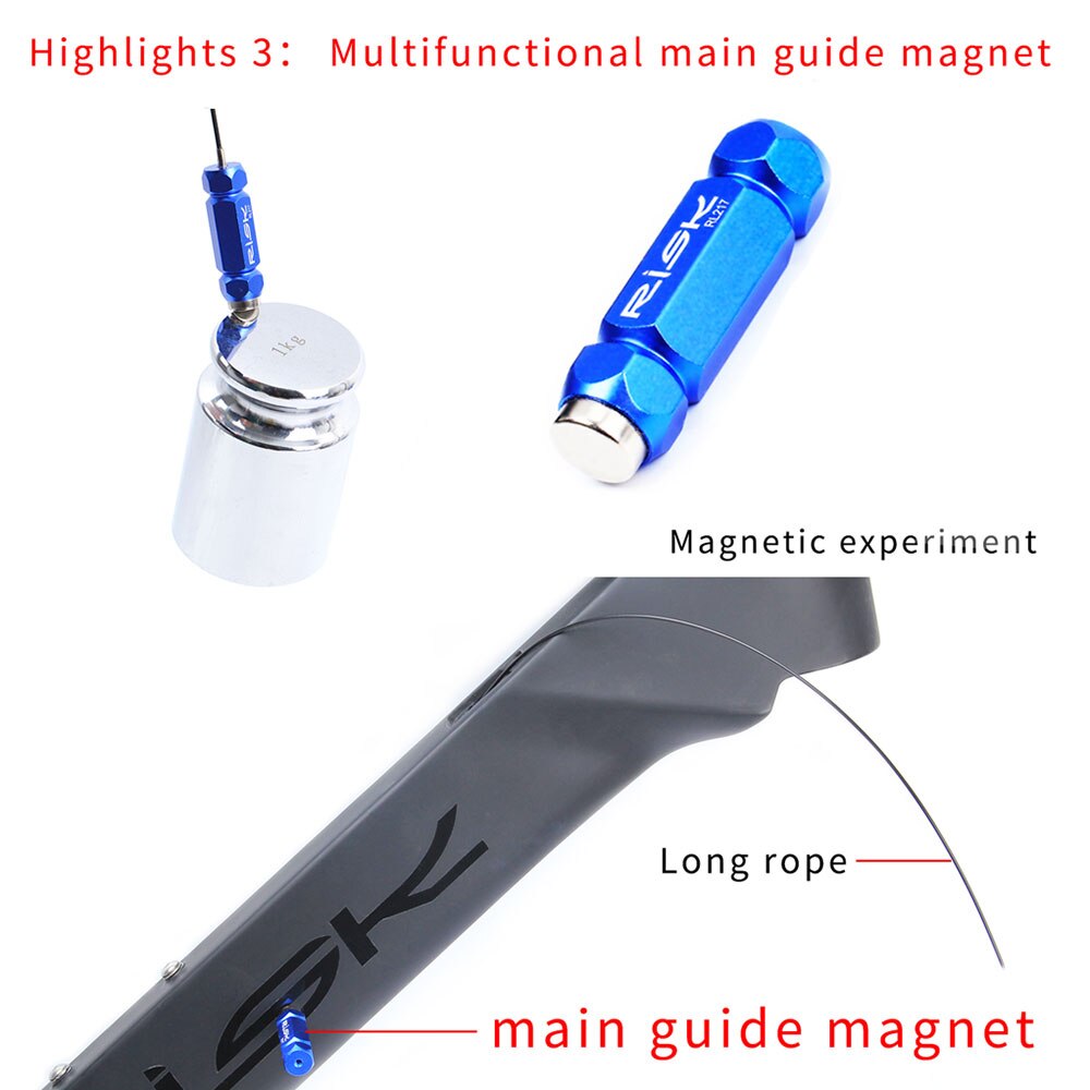 RISK Bicycle Internal Cable Routing Tool Kits For MTB Road Bike Carbon Frame Shift Hydraulic Wire Shifter Guide Install Tool set