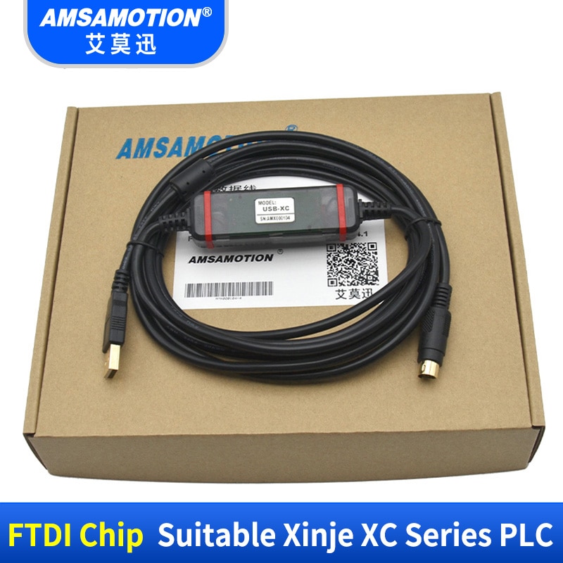 ! usb-xc lämplig xinje  xc1 xc2 xc3 xc5 plc programmeringskabel usb kommunikationskabel stöd win 7
