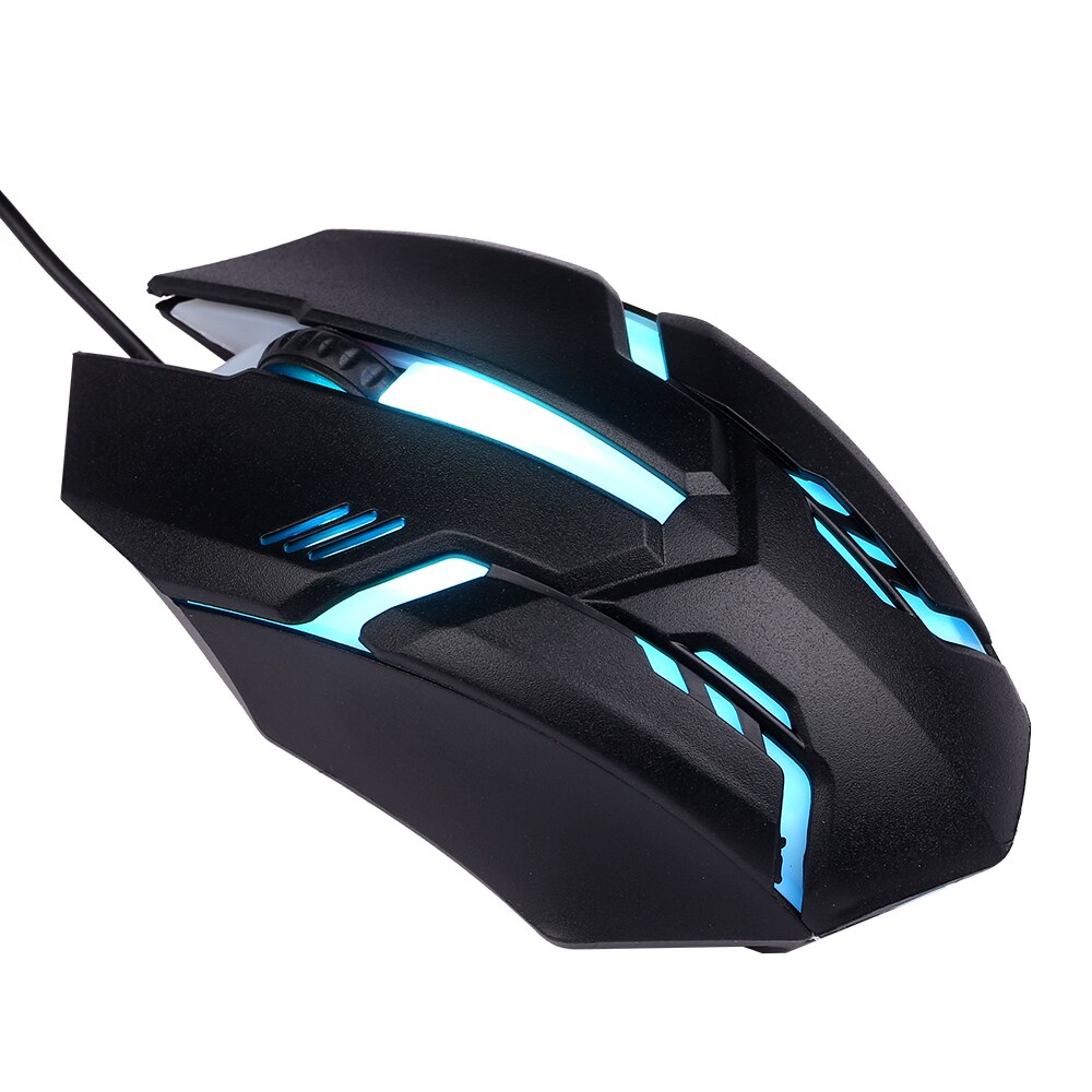 USB Wired Spanish Keyboard Mouse Combo 105 Keys Backlight Keyboard Ergonomic Mouse Kit with Suspended Keycaps Plug and Play