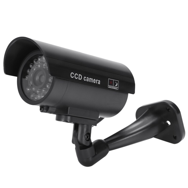 Finge di Contraffazione CCTV della Macchina Fotografica Della Camma Imitazione LED Rosso Impermeabile Indoor / Outdoor Home Security