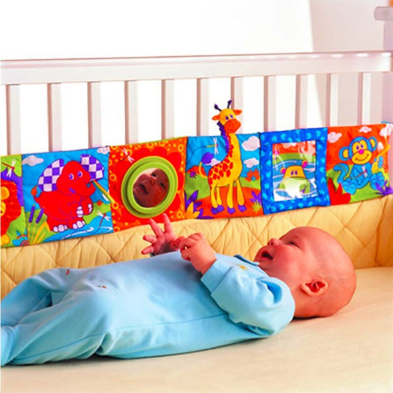 Kleurrijke Baby Bumper Doek Boek Kennis Bed Rond Wieg Bed Protector Multifunctionele Leuke Speelgoed Beddengoed Sets Wieg Bumper