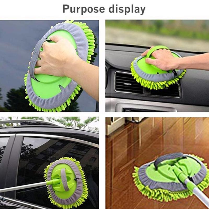 Versenkbare Auto Waschen Mopp Staub Entfernung Abnehmbare Dual-benutzen-Mopp Tragbare Super Lappen Absorption Werkzeug Chenille Reinigung Auto Wate