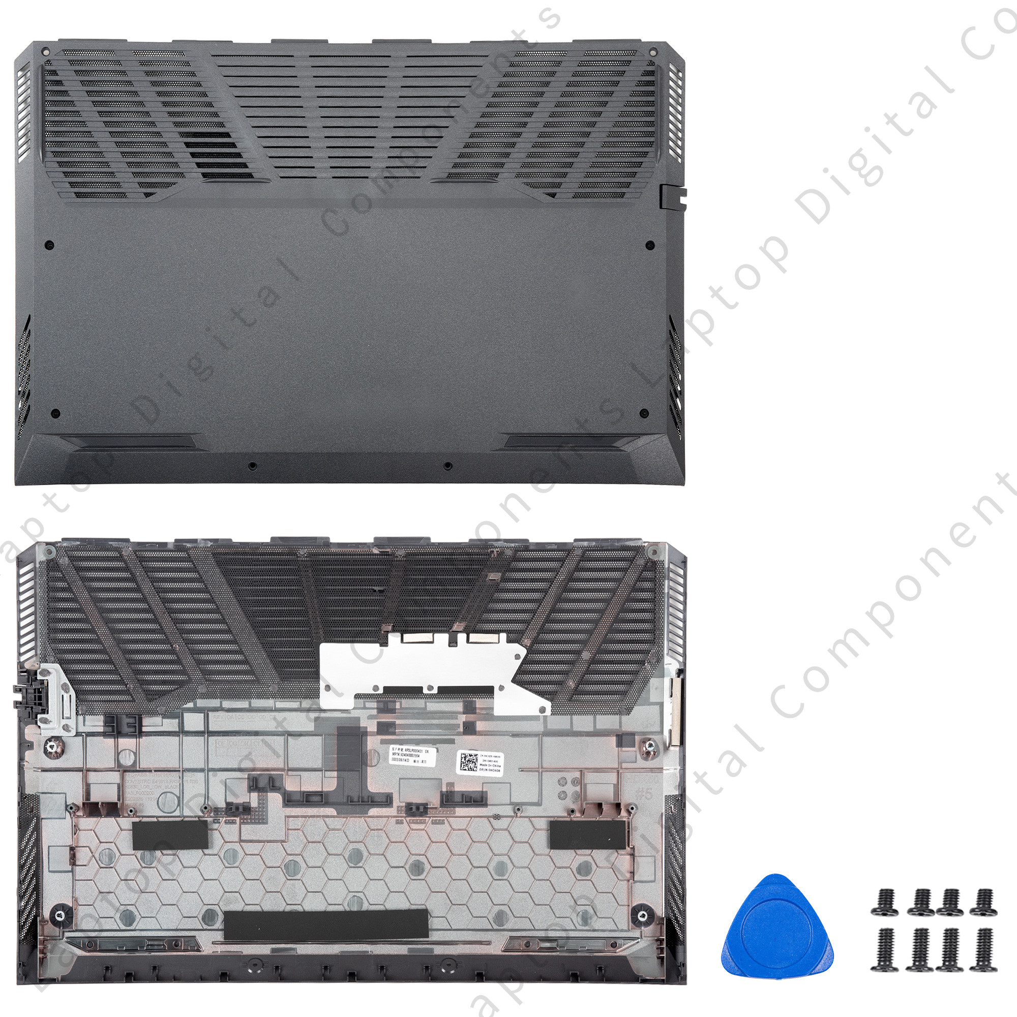 Nowość Pokrowiec na laptopa Dell G15 5510 5511 5515 5520 5525 Pokrywa tylna LCD Przednia ramka Palmrest Dolna obudowa Zawiasy Pokrywa notebooka: Ciemny zielony