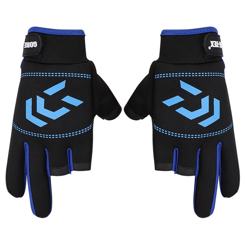 1 paar Angeln Handschuhe Anti-Unterhose Drei schneiden Finger Schutz Handschuhe Atmungsaktive Handschuh Männer Frauen draussen Angeln Ausrügestochen