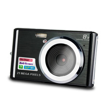 21mp Digital Camera Low Price Camera 2.7 Inch 8 Times Digital Zoom Mini Photo Camera Cameras Digitais: Black