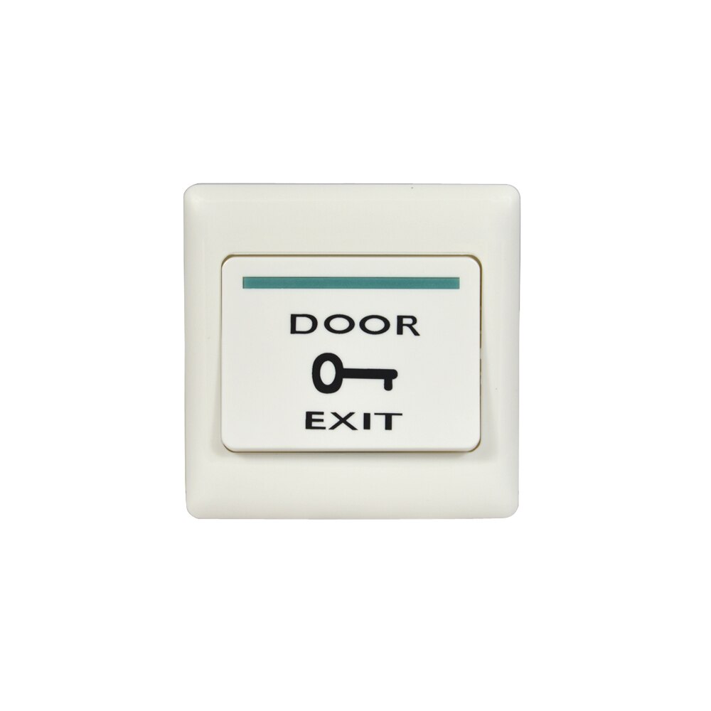 (10 stk) nattesynlig dørudgangsknap automatisk gendannelse trykudløs for adgangskontrolsystem intet udgangssignal